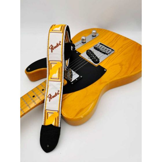 Fender - Sangle guitare - Noir, jaune et rouge - Tote bag