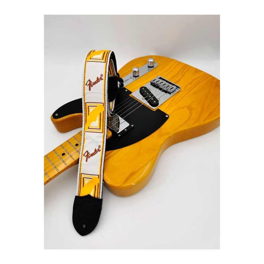 Sangle de guitare jaune/rouge réglable avec extrém – Grandado