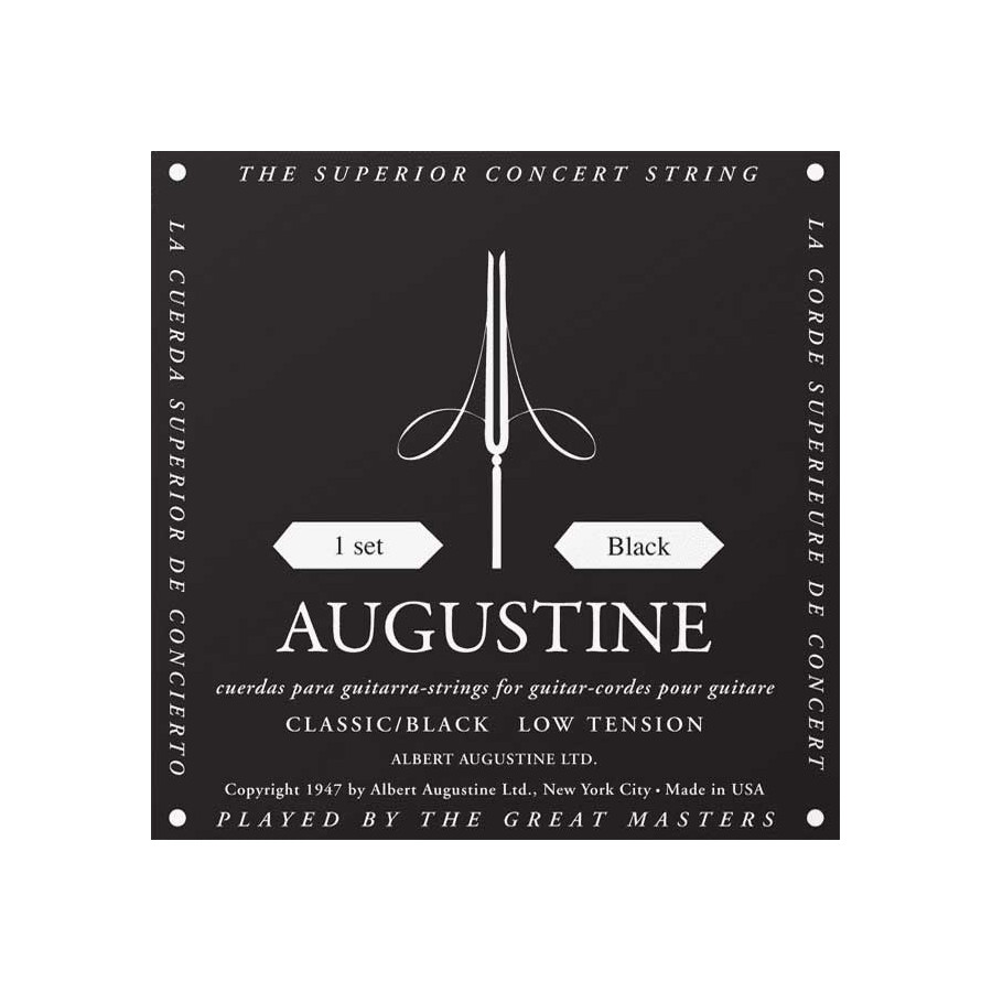 Augustine Classic Blue Tension Forte - jeu de 6 cordes Cordes guitare  classique nylon